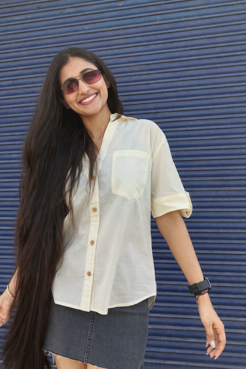 Drop shoulder boxy fit shirt