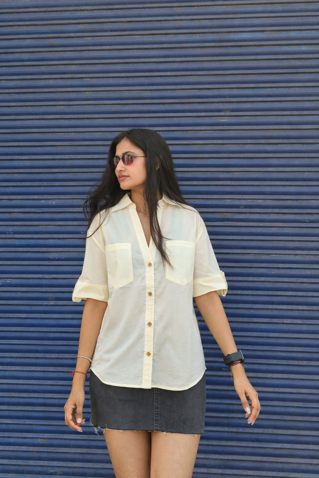 Drop shoulder boxy fit shirt