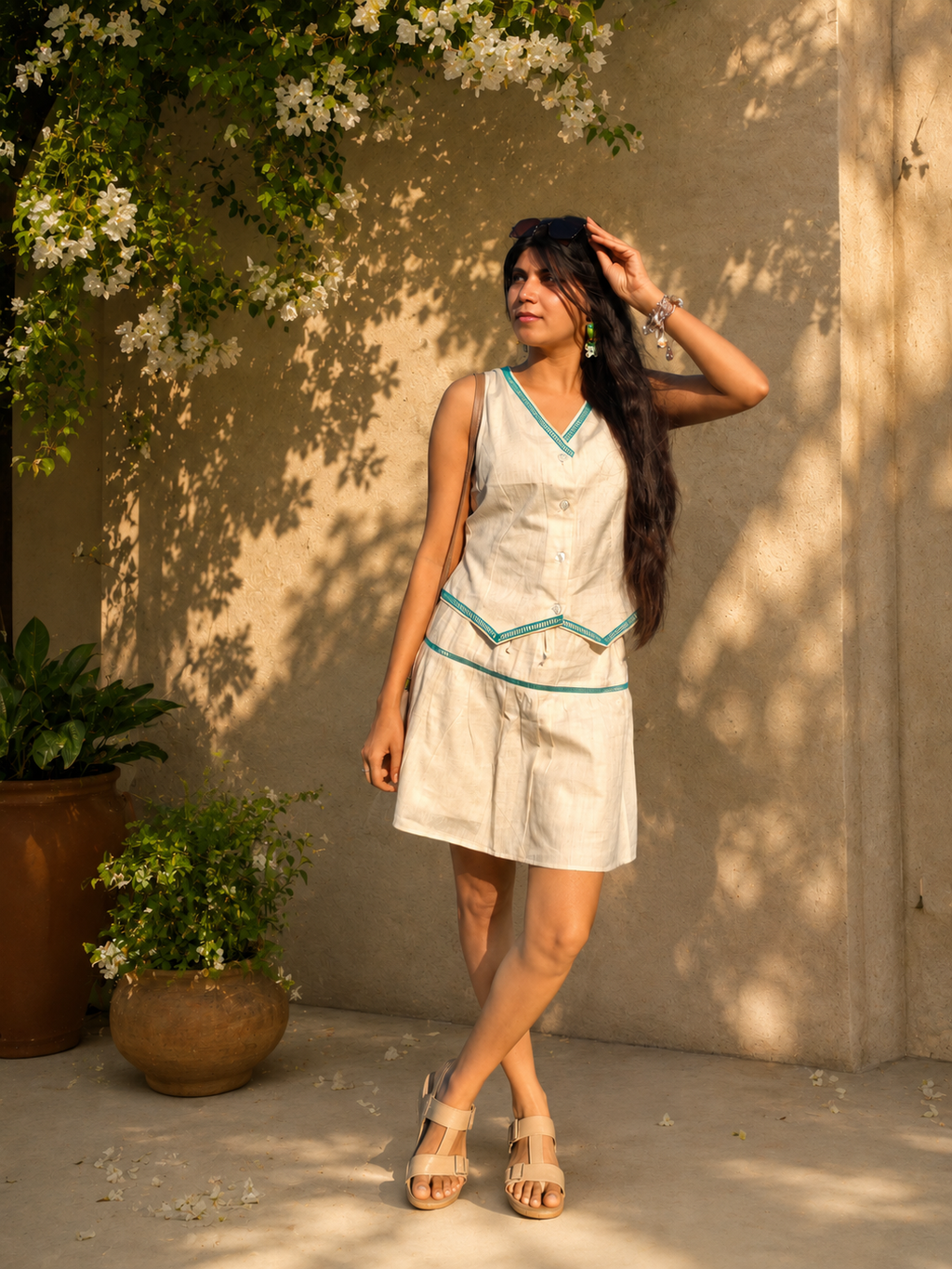 Minimal off white co-ord set